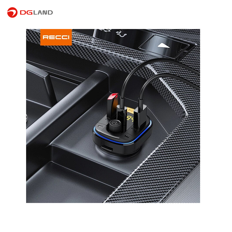 شارژر فندکی رسی مدل RQ01 Wireless FM Car Charger