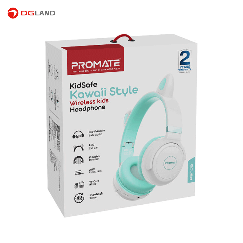 هدفون بلوتوثی پرومیت مدل Panda wireless kids headphone