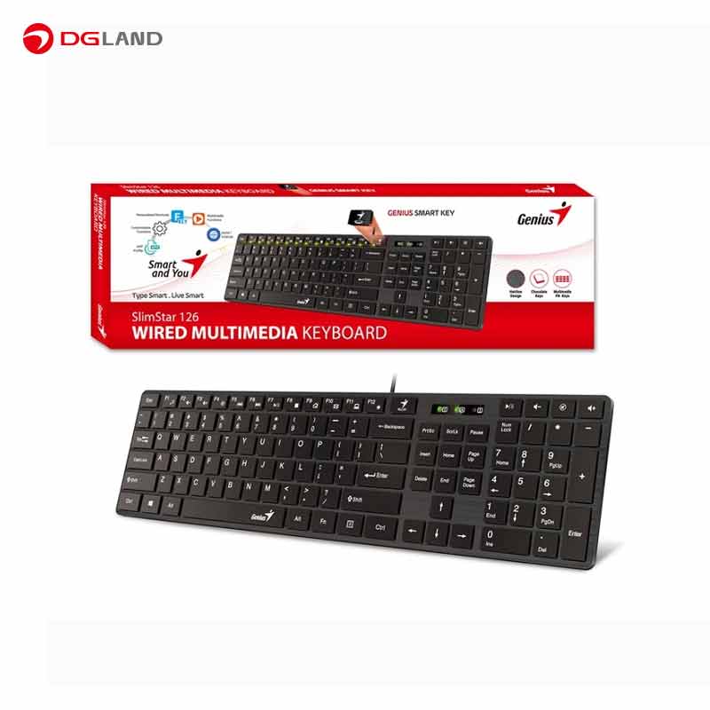 کیبورد جنیوس مدل SlimStar 126 کیبورد جنیوس مدل SlimStar 126