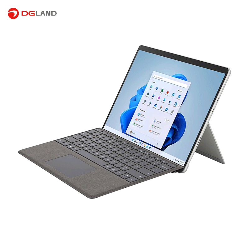 لپ تاپ مایکروسافت مدل Surface Pro 8-BA i5 1135G7 ظرفیت 256 گیگابایت رم 8 گیگابایت 13 اینچ همراه با کیبورد و قلم