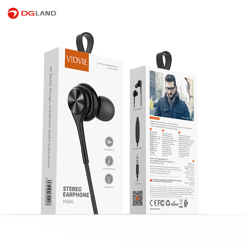 هندزفری سیمی  ویدوی مدل Vidvie Stereo Earphone HS646