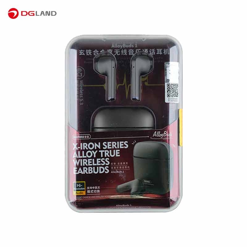 هدفون بلوتوثی ریمکس مدل Alloybuds 1 X-iron هدفون بلوتوثی ریمکس مدل Alloybuds 1 X-iron