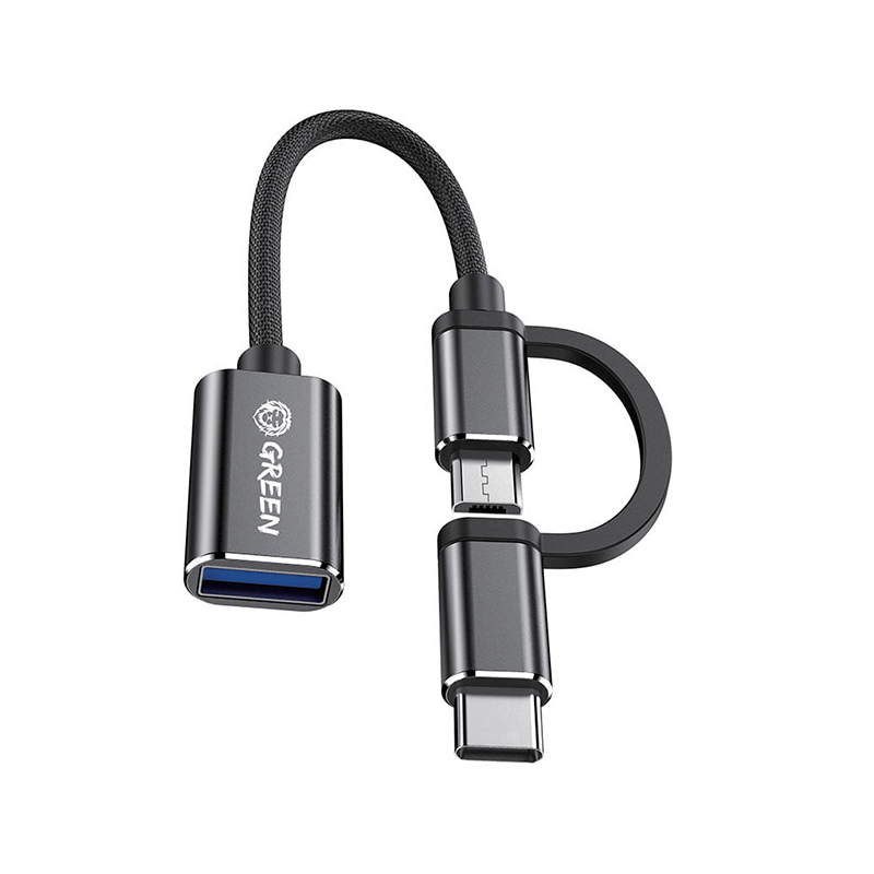 او تی جی Type-c و Micro usb به USB 3.0 گرین