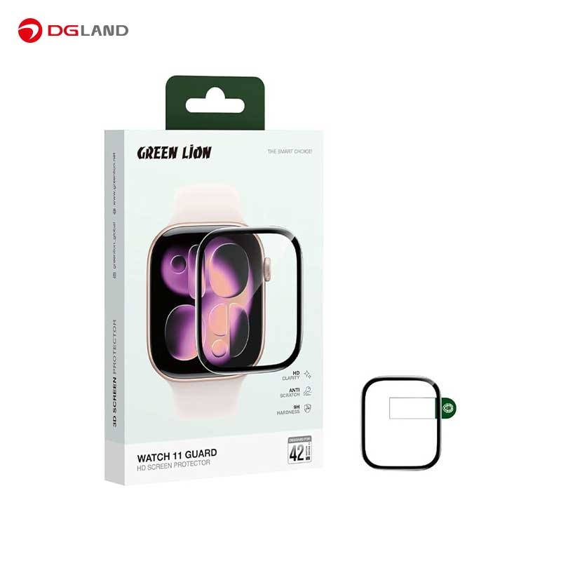 محافظ صفحه نمایش ساعت هوشمند گرین لاین مدل Apple Watch Series 11 42mm GN3DSCP42 محافظ صفحه نمایش ساعت هوشمند گرین لاین مدل Apple Watch Series 11 42mm GN3DSCP42