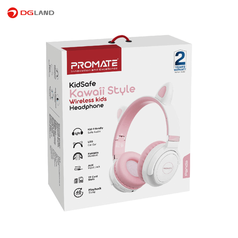 هدفون بلوتوثی پرومیت مدل Panda wireless kids headphone