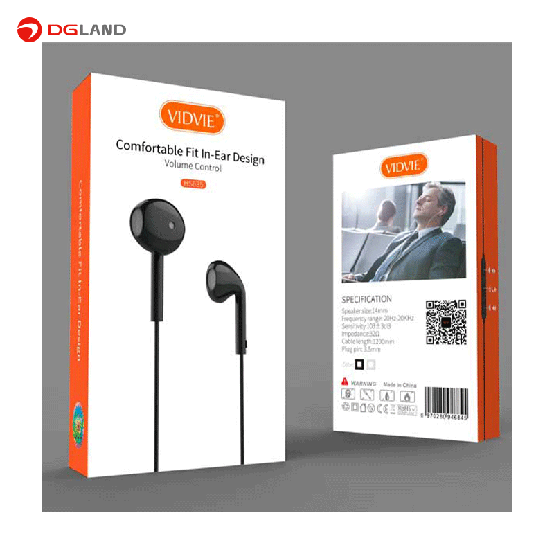 هندزفری  سیمی ویدوی مدل Vidvie Comfortable Wired Earphone HS635