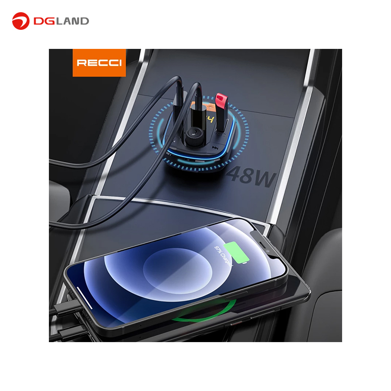 شارژر فندکی رسی مدل RQ01 Wireless FM Car Charger