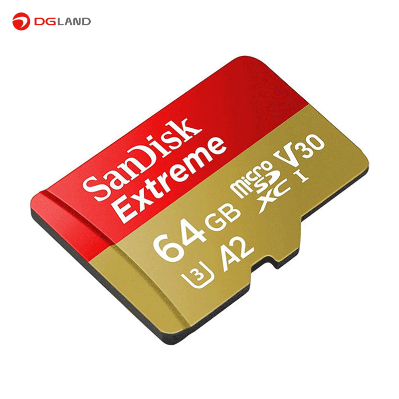 کارت حافظه microSDXC سن دیسک مدل Extreme کلاس A2 استاندارد UHS-I U3 سرعت 160MBps ظرفیت 64 گیگابایت