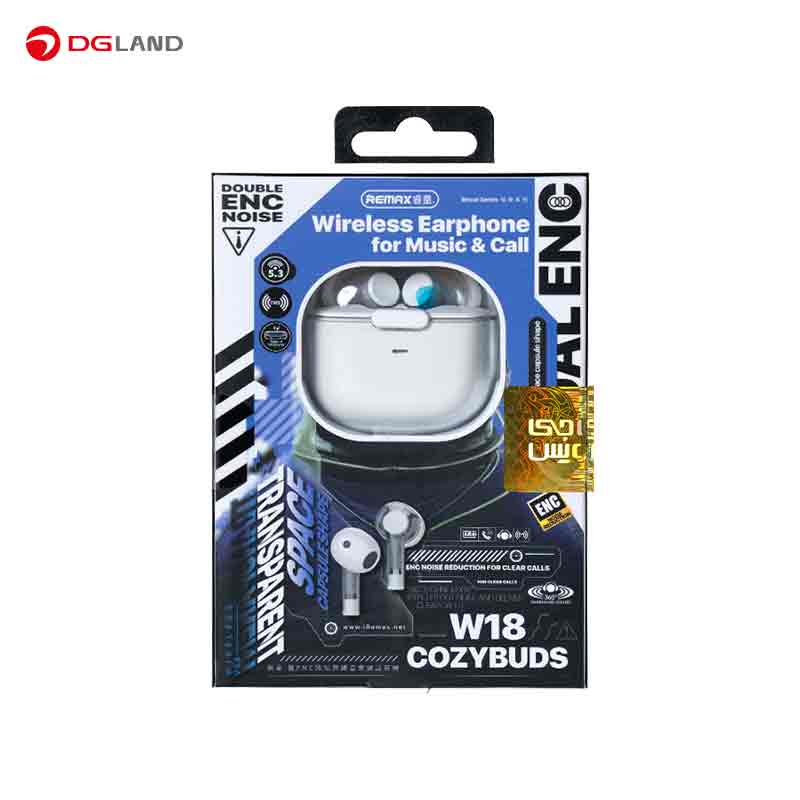 هدفون بلوتوثی ریمکس مدل COZY BUDS W18 هدفون بلوتوثی ریمکس مدل COZY BUDS W18