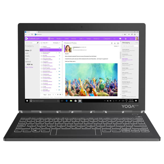 تبلت لنوو مدل YogaBook C930 YB-J912Fظرفیت 256 گیگابایت