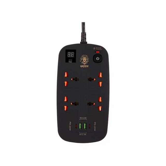 چند راهی برق تایمردار گرین لاین مدل GNPS2PD ظرفیت ۳۵۰۰ وات