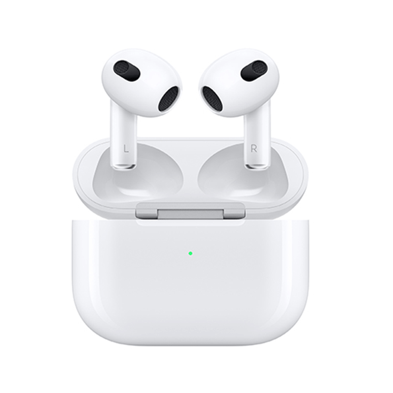 هدفون بلوتوثی اپل مدل AirPods 3 همراه با محفظه شارژ 