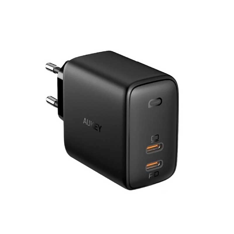 شارژر دیواری دو پین 65 وات آوکی مدل Omnia PA-B4