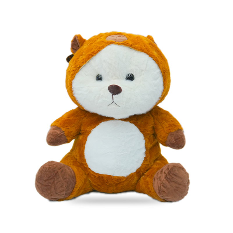 عروسک خرس لباس دار مدل Teddy ارتفاع 37 سانتی متر