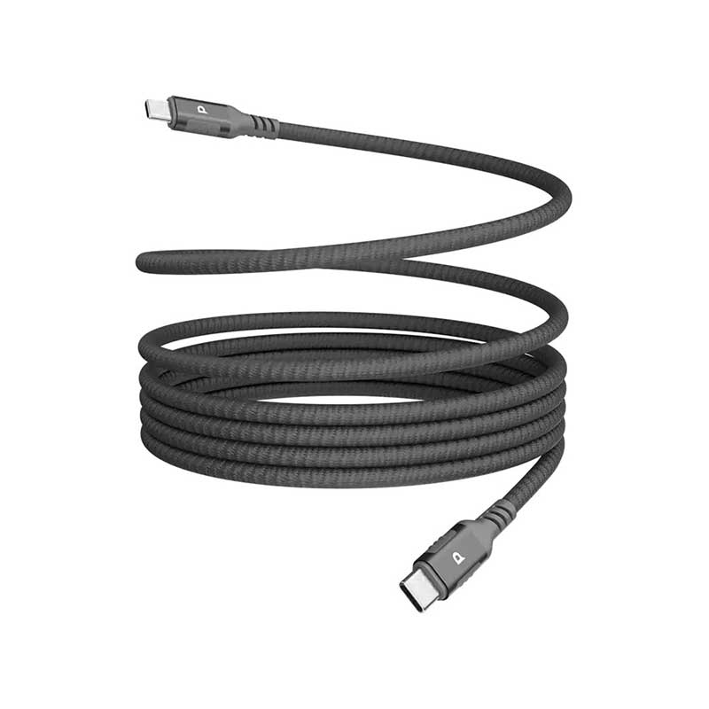کابل شارژ تایپ سی به تایپ سی پاورولوژی مدل MAGLINK WEAVE PCAB024