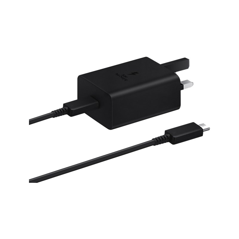شارژر دیواری 45 وات (3پین) سامسونگ مدل EP-T4510 به همراه کابل Type-c به Type-c