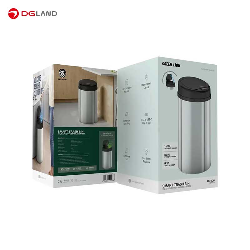سطل آشغال هوشمند گرین لاین مدل GNSMTRBIN5 ظرفیت 15 لیتر سطل آشغال هوشمند گرین لاین مدل GNSMTRBIN5 ظرفیت 15 لیتر
