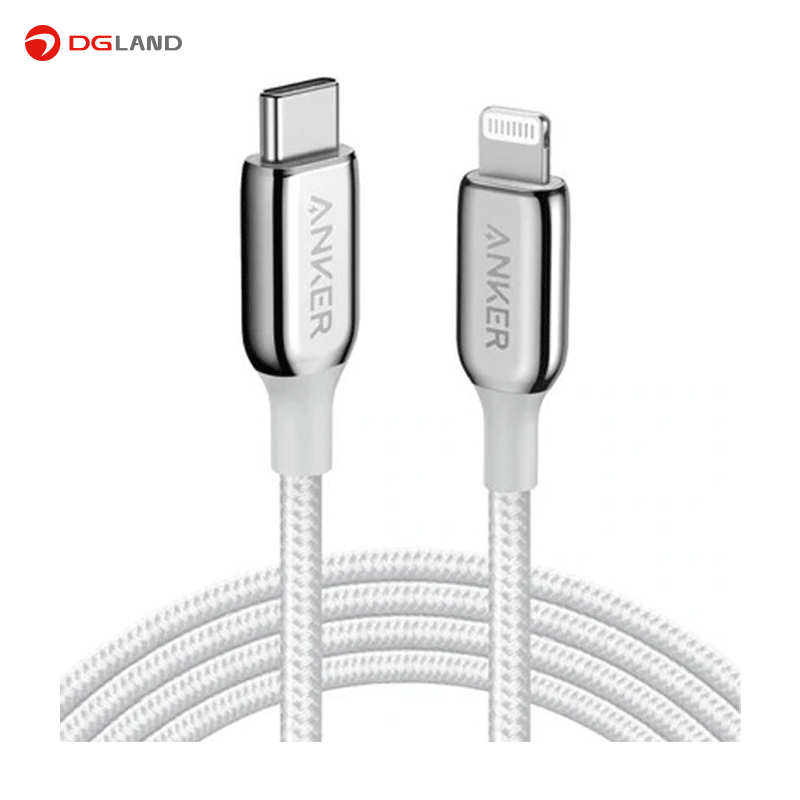 کابل تبدیل USB-c به لایتنینگ انکر مدل A 8843 طول 1.8 متر کابل تبدیل USB-c به لایتنینگ انکر مدل A 8843 طول 1.8 متر
