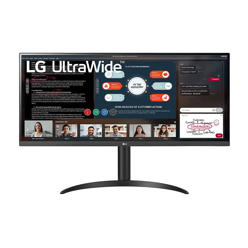 مانیتور ال جی مدل UltraWide 34WP550 سایز 34 اینچ مانیتور ال جی مدل UltraWide 34WP550 سایز 34 اینچ