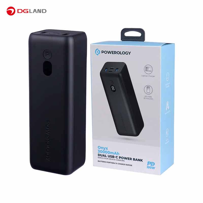 پاور بانک پاورلوژی مدل ONYX PPBCHA20 ظرفیت 30000 میلی آمپر ساعت پاور بانک پاورلوژی مدل ONYX PPBCHA20 ظرفیت 30000 میلی آمپر ساعت