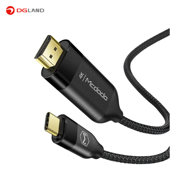 کابل تبدیل USB-C به HDMI مک دودو مدل طول 2 متر کابل تبدیل USB-C به HDMI مک دودو مدل طول 2 متر