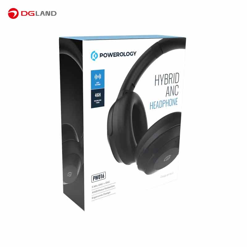 هدفون بلوتوثی پاورولوژی مدل Powerology Hybrid ANC Headphone PWLAU016 هدفون بلوتوثی پاورولوژی مدل Powerology Hybrid ANC Headphone PWLAU016