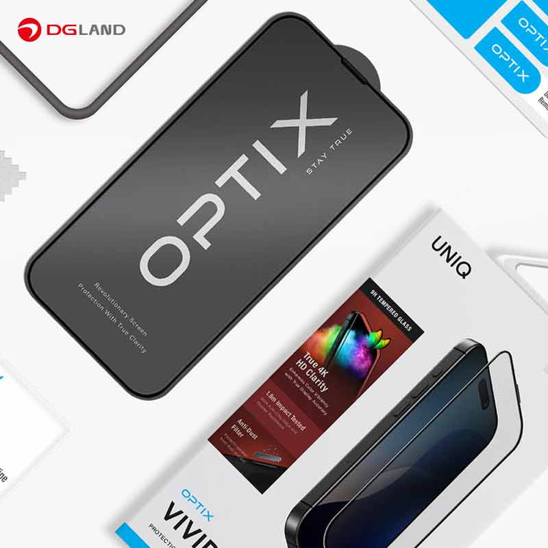محافظ صفحه نمایش یونیک مدل Optix Vivid مناسب برای iphone 16 pro محافظ صفحه نمایش یونیک مدل Optix Vivid مناسب برای iphone 16 pro