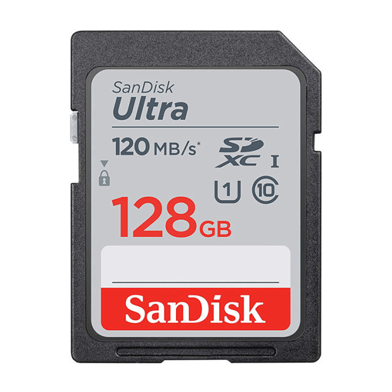 کارت حافظه SDXC سن دیسک مدل Ultra کلاس 10 استاندارد UHS-I U1 سرعت 120MBps ظرفیت 128 گیگابایت کارت حافظه SDXC سن دیسک مدل Ultra کلاس 10 استاندارد UHS-I U1 سرعت 120MBps ظرفیت 128 گیگابایت
