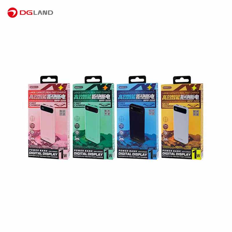 پاوربانک ریمکس مدل RPP-520 ظرفیت 10000 میلی آمپر ساعت پاوربانک ریمکس مدل RPP-520 ظرفیت 10000 میلی آمپر ساعت