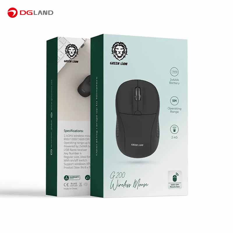 ماوس بی سیم گرین لاین مدل GNM200 ماوس بی سیم گرین لاین مدل GNM200