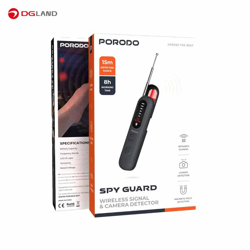 دوربین یاب پرودو Spy Guard سیگنال یاب Porodo PD-ETK11 دوربین یاب پرودو Spy Guard سیگنال یاب Porodo PD-ETK11