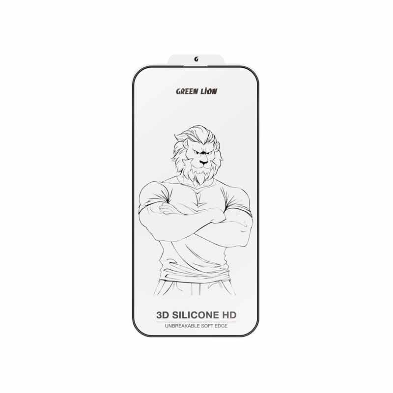محافظ صفحه نمایش گرین مدل 3d silicon plus مناسب برای گوشی موبایل iphone 16 pro max
