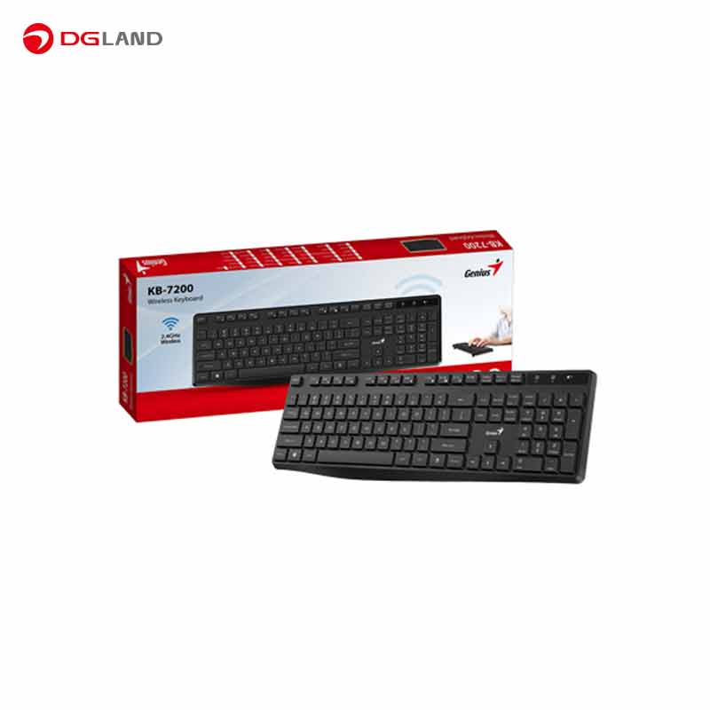 کیبورد بی سیم جنیوس مدل KB-7200 کیبورد بی سیم جنیوس مدل KB-7200