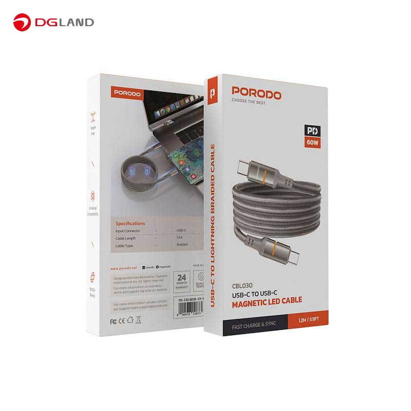 کابل USB-C پرودو مدل PD-CBL0030 طول 1.2 متر کابل USB-C پرودو مدل PD-CBL0030 طول 1.2 متر